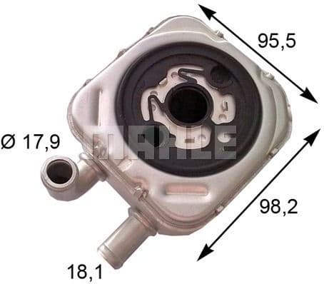 Oil Cooler, engine oil BEHR CLC 165 000S - image 2