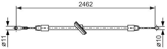 Cable Pull, parking brake 1 987 482 381
