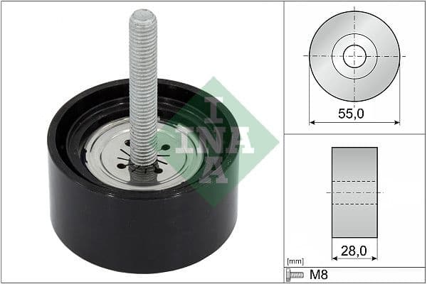 Deflection/Guide Pulley, V-ribbed belt 532 0869 10