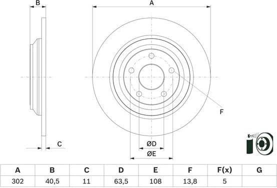 Brake Disc 0986479F79