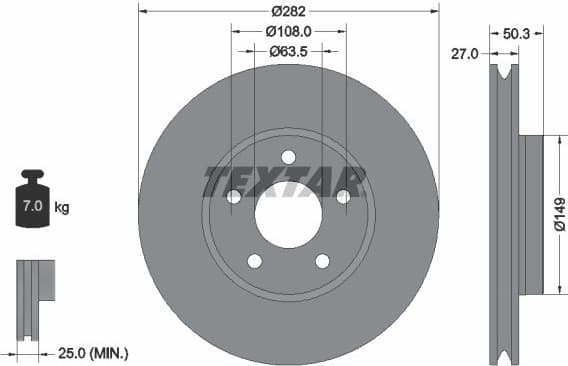 Brake Disc PRO+ 92303405