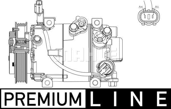 Compressor, air conditioning BEHR *** PREMIUM LINE *** ACP 629 000P