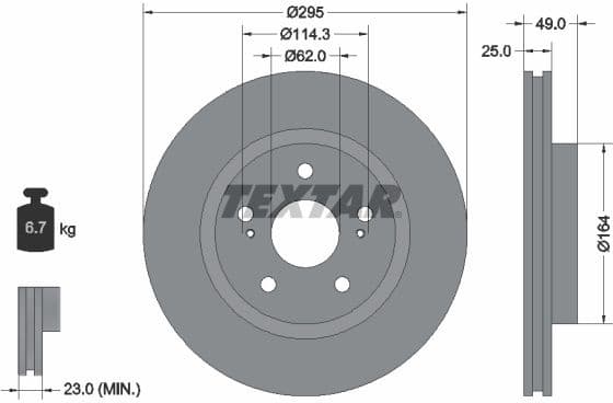 Brake Disc PRO 92156503