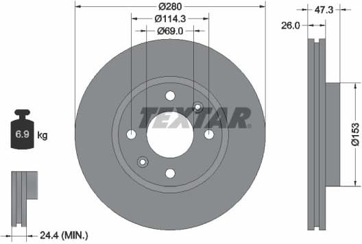 Brake Disc 92136600