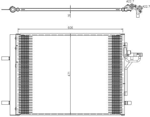 Condenser, air conditioning EASY FIT 350375