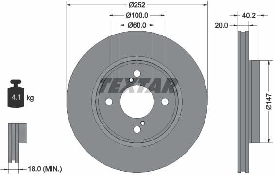 Brake Disc PRO 92303703