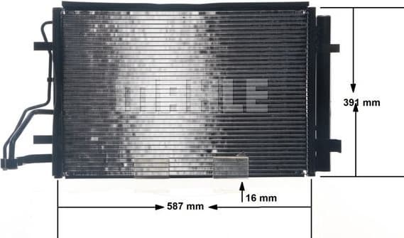 Condenser, air conditioning BEHR AC 697 000S - image 12