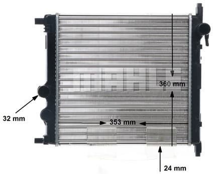Radiator, engine cooling BEHR CR 831 001S - image 12
