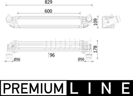Charge Air Cooler BEHR *** PREMIUM LINE *** CI 611 000P