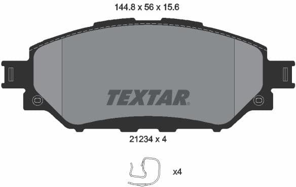 Brake Pad Set, disc brake 2123401