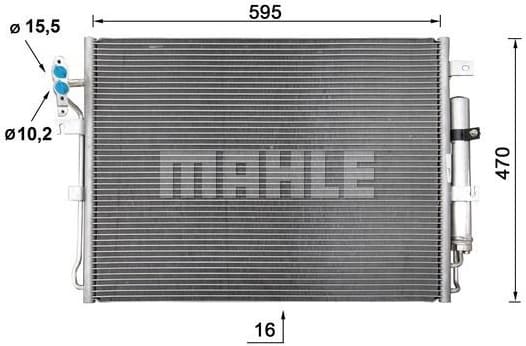 Condenser, air conditioning BEHR AC 959 000S - image 2