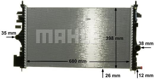 Radiator, engine cooling BEHR *** PREMIUM LINE *** CR 1102 000P - image 11