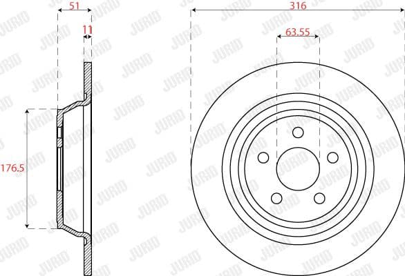 Brake Disc COAT+ 563318JC