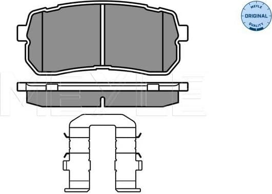 Brake Pad Set, disc brake MEYLE-ORIGINAL: True to OE. 025 245 5915/W