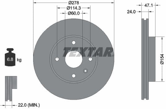 Brake Disc PRO 92227303
