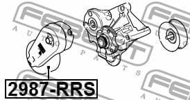 Tensioner Pulley, V-ribbed belt 2987-RRS - image 2