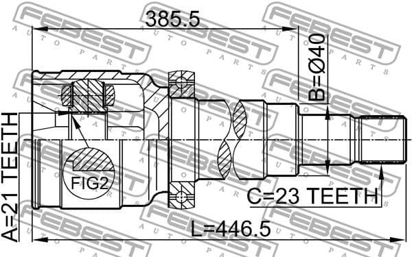 Joint Kit, drive shaft 2111-FOCRH - image 2