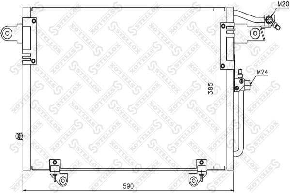 Condenser, air conditioning 10-45303-SX