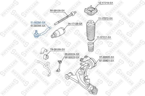 Tie Rod End 51-00285-SX