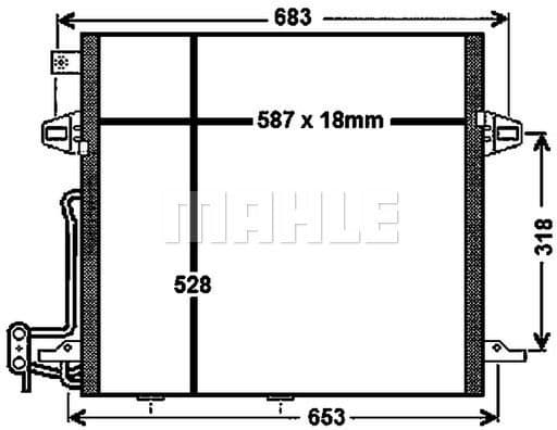 Condenser, air conditioning BEHR *** PREMIUM LINE *** AC 756 000P - image 2