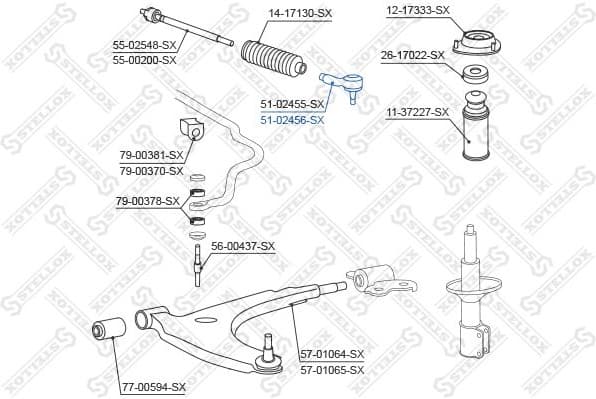 Tie Rod End 51-02456-SX - image 2