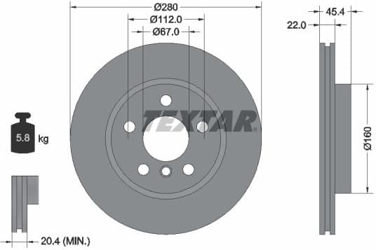 Brake Disc PRO 92279203