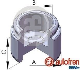 Piston, brake caliper D02538