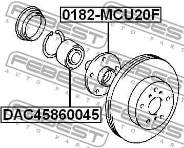 Wheel Bearing DAC45860045 - image 2