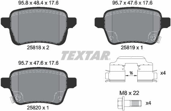 Brake Pad Set, disc brake Q+ 2581802
