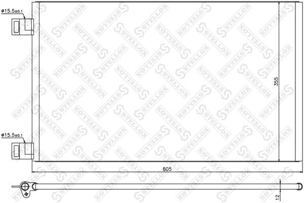 Condenser, air conditioning 10-45201-SX