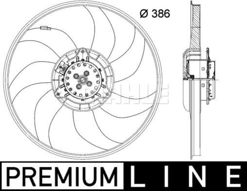 Fan, engine cooling BEHR *** PREMIUM LINE *** CFF 399 000P