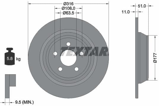 Brake Disc PRO 92291903