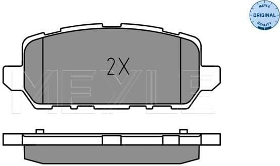 Brake Pad Set, disc brake MEYLE-ORIGINAL: True to OE. 025 259 4717 - image 2