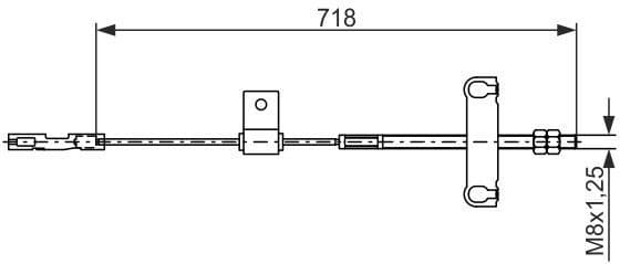 Cable Pull, parking brake 1 987 482 877
