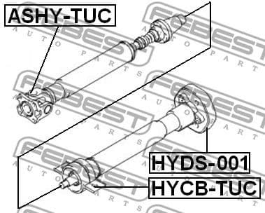 Bearing, propshaft centre bearing HYCB-TUC - image 2