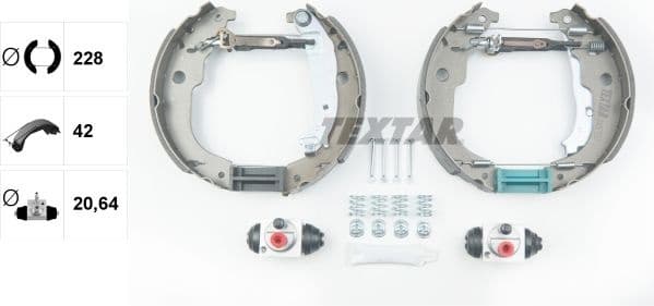 Brake Shoe Set Shoe Kit Pro 84067201