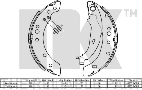Brake Shoe Set 2730761 - image 2