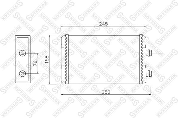 Heat Exchanger, interior heating 10-35118-SX