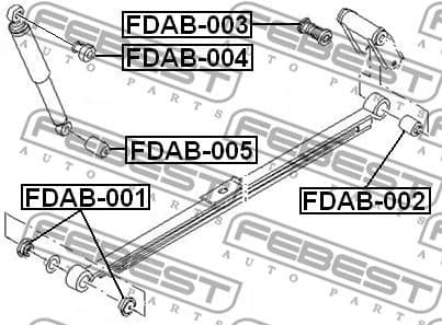 Bushing, leaf spring FDAB-001 - image 2