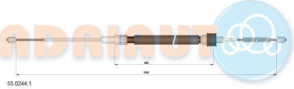 Cable Pull, parking brake 55.0244.1
