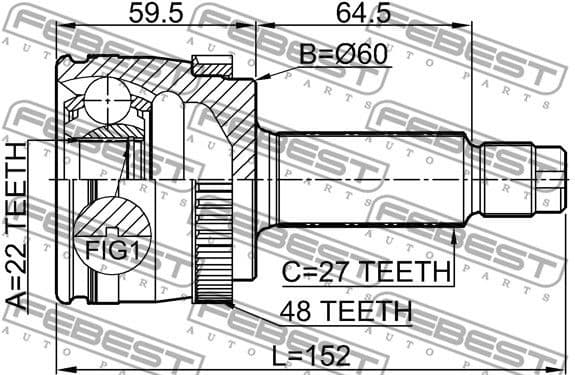 Joint Kit, drive shaft 2210-NSPRA48 - image 2