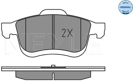 Brake Pad Set, disc brake MEYLE-ORIGINAL: True to OE. 025 259 0621