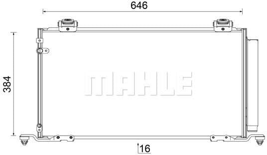Condenser, air conditioning BEHR AC 823 000S