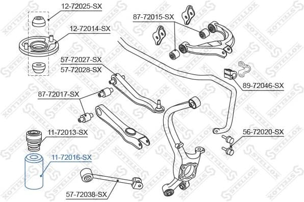 Protective Cap/Bellow, shock absorber 11-72016-SX - image 2