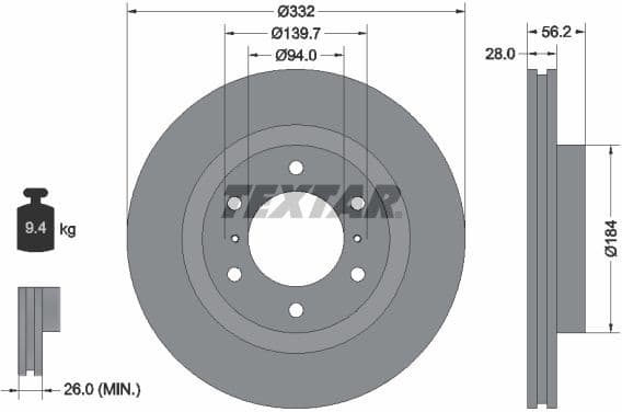 Brake Disc PRO 92167203
