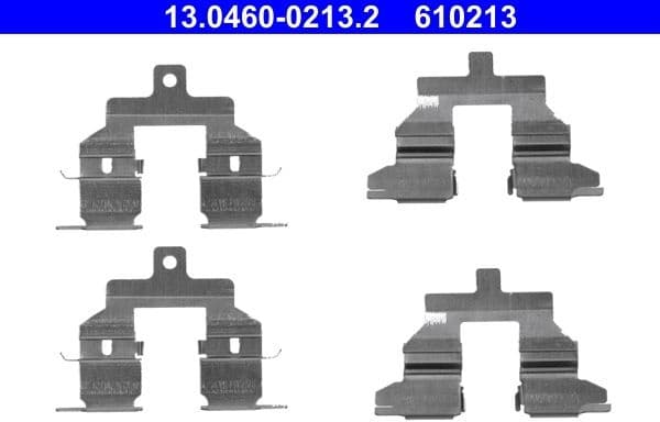 Accessory Kit, disc brake pad 13.0460-0213.2