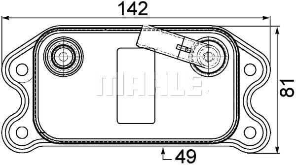 Oil Cooler, engine oil BEHR *** PREMIUM LINE *** CLC 73 000P - image 2