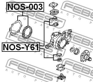 Repair Kit, steering knuckle NOS-Y61 - image 2