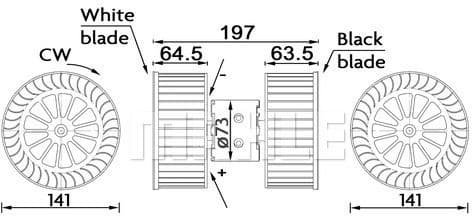 Interior Blower BEHR AB 192 000S