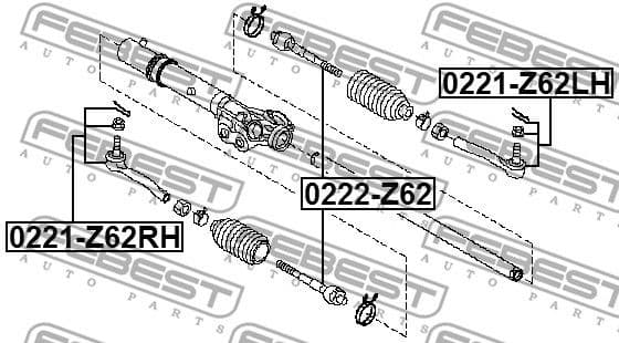 Tie Rod End 0221-Z62RH - image 2